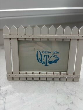White Picket Frame for 4 x 6 photo